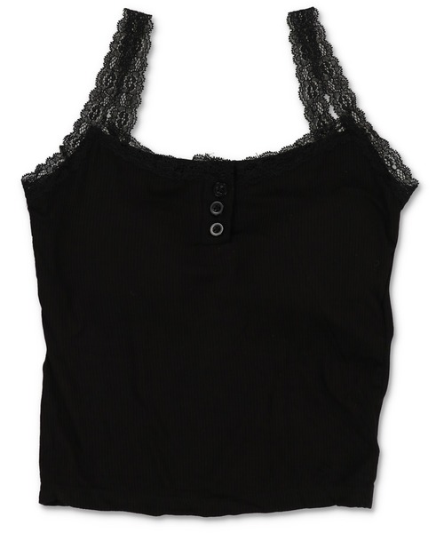 SPINNS(スピンズ)の「カップ付きキャミソール/ヘンリーネック/レース(キャミソール・レディース・ブラック/グレー/アイボリー・ONESIZE)」の15枚目の写真