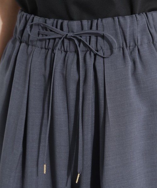 NANO universe（ナノユニバース）の「メランジドライ イージーワイドパンツ(セットアップ可)（その他パンツ・レディース・アイボリー/チャコール/ベージュ・S/M）」の7枚目の写真