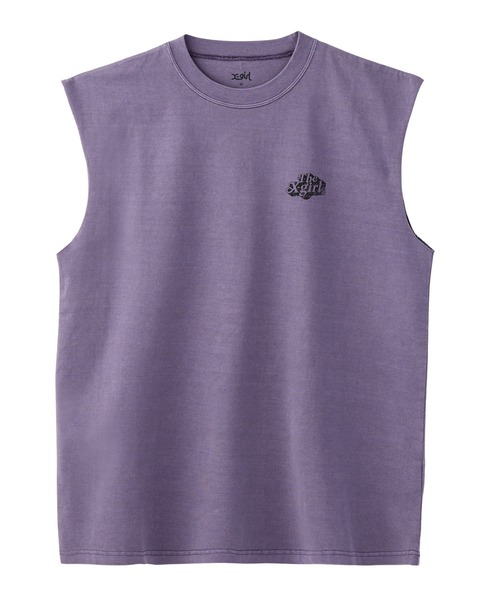 タンクトップ レディース エックスガール X-girl FADED SLEEVELESS TEE セール】OVAL LOGO TANK TOP（タンクトップ）｜X-girl（エックス