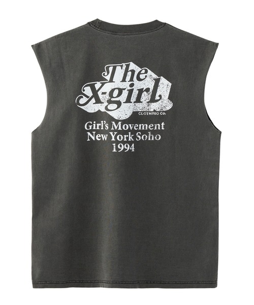X-girl（エックスガール）の「FADED SLEEVELESS TEE（タンクトップ・レディース・ブラック/ライトパープル・S/M）」の14枚目の写真