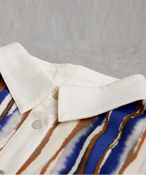 antiqua（アンティカ）の「ニュアンス柄ワンピース（シャツワンピース・レディース・ブルー系その他・P/R）」の13枚目の写真