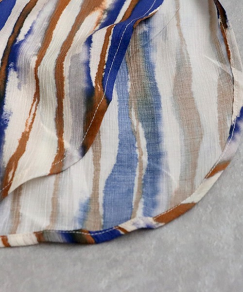 antiqua（アンティカ）の「ニュアンス柄ワンピース（シャツワンピース・レディース・ブルー系その他・P/R）」の15枚目の写真