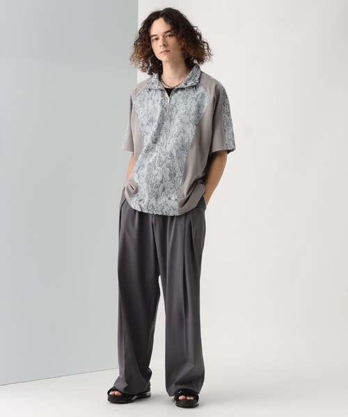 セール】ジャガードキリカエハーフZIP(HARE)（Tシャツ