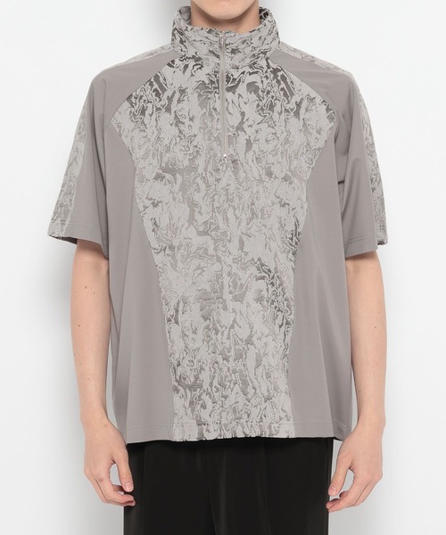 HARE（ハレ）の「ジャガードキリカエハーフZIP(HARE)（Tシャツ/カットソー・メンズ・ブラック/グレー・FREE）」の10枚目の写真