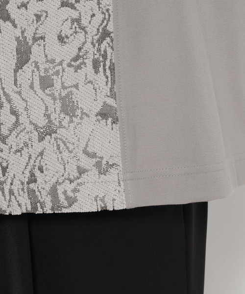 HARE（ハレ）の「ジャガードキリカエハーフZIP(HARE)（Tシャツ/カットソー・メンズ・ブラック/グレー・FREE）」の16枚目の写真