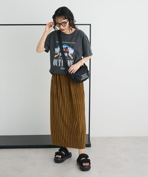 CRAFT STANDARD BOUTIQUE(クラフトスタンダードブティック)の「撥水ロゴプリントショルダー(ショルダーバッグ・レディース・ブラック・FREE)」の4枚目の写真