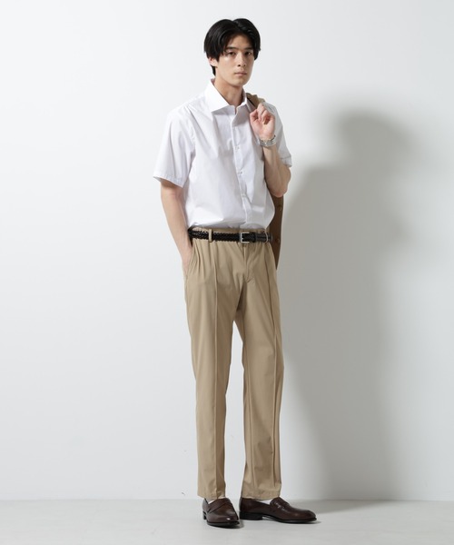 NANO universe(ナノユニバース)の「「N shirt」 速乾 セミワイドカラーシャツ半袖(シャツ/ブラウス・メンズ・ブルーグレー/ライトブルー/ホワイト・S/M/L)」の16枚目の写真