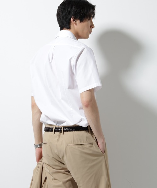 NANO universe(ナノユニバース)の「「N shirt」 速乾 セミワイドカラーシャツ半袖(シャツ/ブラウス・メンズ・ブルーグレー/ライトブルー/ホワイト・S/M/L)」の14枚目の写真