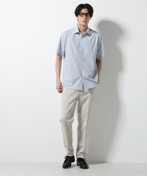 NANO universe(ナノユニバース)の「「N shirt」 速乾 セミワイドカラーシャツ半袖(シャツ/ブラウス・メンズ・ブルーグレー/ライトブルー/ホワイト・S/M/L)」の22枚目の写真