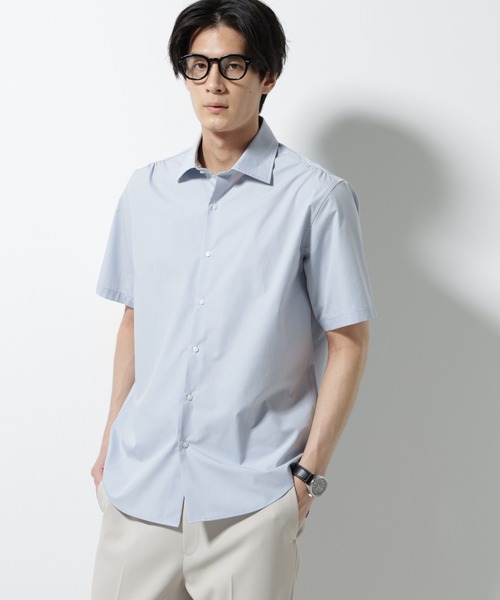 NANO universe(ナノユニバース)の「「N shirt」 速乾 セミワイドカラーシャツ半袖(シャツ/ブラウス・メンズ・ブルーグレー/ライトブルー/ホワイト・S/M/L)」の19枚目の写真