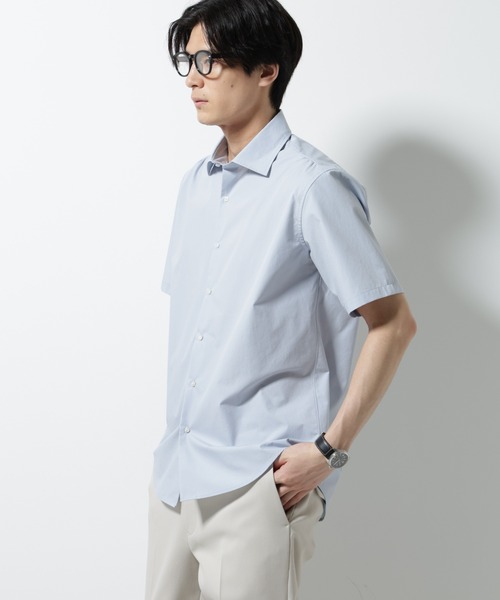 NANO universe(ナノユニバース)の「「N shirt」 速乾 セミワイドカラーシャツ半袖(シャツ/ブラウス・メンズ・ブルーグレー/ライトブルー/ホワイト・S/M/L)」の20枚目の写真