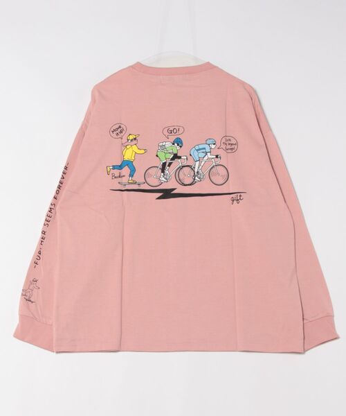 ARCHIVER（アーカイバ）の「【Bk】天竺　プリントロンT（Tシャツ/カットソー・メンズ・カーキ/ブルー/ベージュ/ピンク/ホワイト・LARGE/MEDIUM）」の10枚目の写真