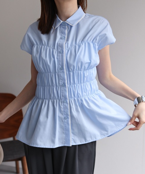 シモーネロシャ シャーリング トップス￼ ブラウス セシリーバンセン パトゥ シモーネロシャ シャーリング トップス￼ ブラウス セシリー