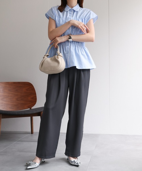 ビスチェ風 シャーリング シャツ NOMINE｜ビスチェ風 シャーリング シャツ | Rakuten Fashion