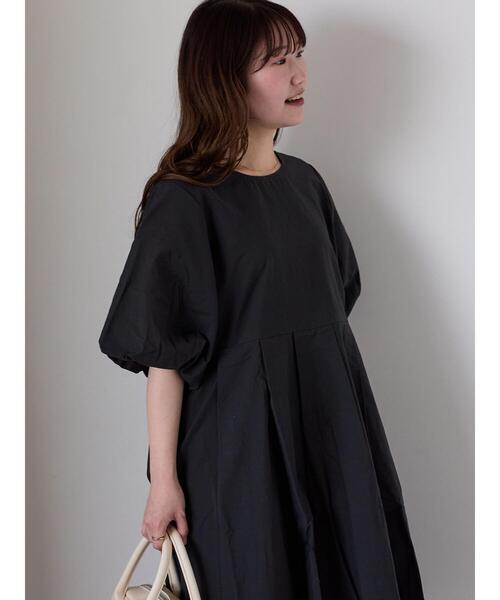 ehka sopo（エヘカソポ）の「バルーンスリーブミニワンピース（ワンピース・レディース・オフホワイト/サックスブルー/ブラック・F）」の11枚目の写真