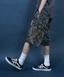 ANPAS | Realtree Camo Cargo Half Pants/リアルツリー ワイドカーゴショーツ カモフラ ツリー柄 パンツ(その他パンツ)