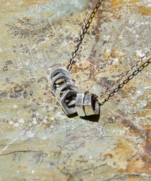 HARIM ハリム / ROCK BEARDs NECKLACE 2 POLYGON OX シルバー925ロックビーズネックレス ポリゴン オキシデーション / HRP131PL OX