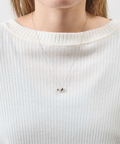 HARIM（ハリム）の「HARIM ハリム / ROCK BEARDs NECKLACE 2 POLYGON OX シルバー925ロックビーズネックレス ポリゴン オキシデーション / HRP131PL OX（ネックレス・メンズ・シルバー・FREE）」の3枚目の写真