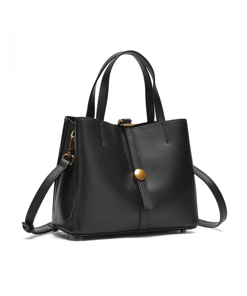 RICKERS（リッカーズ）の「［RICKERS/リッカーズ］ナチュラルレザーアオリハンドバッグ（ビジネスバッグ・レディース・ブラック/グレー/カーキ・FREE）」の11枚目の写真