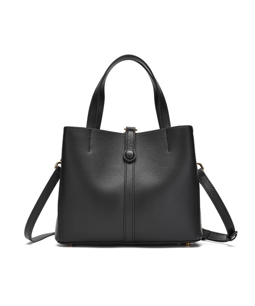RICKERS（リッカーズ）の「［RICKERS/リッカーズ］ナチュラルレザーアオリハンドバッグ（ビジネスバッグ・レディース・ブラック/グレー/カーキ・FREE）」の12枚目の写真