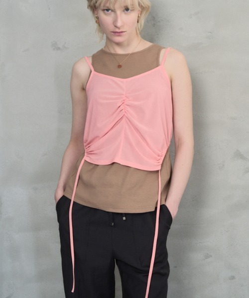 Muel Chic(ミュエルシック)の「Honey set CS ハニーセットカットソー(Tシャツ/カットソー・レディース・モカ/ホワイト系その他/ブラック系その他/グレー系その他/オリーブ系・FREE)」の1枚目の写真