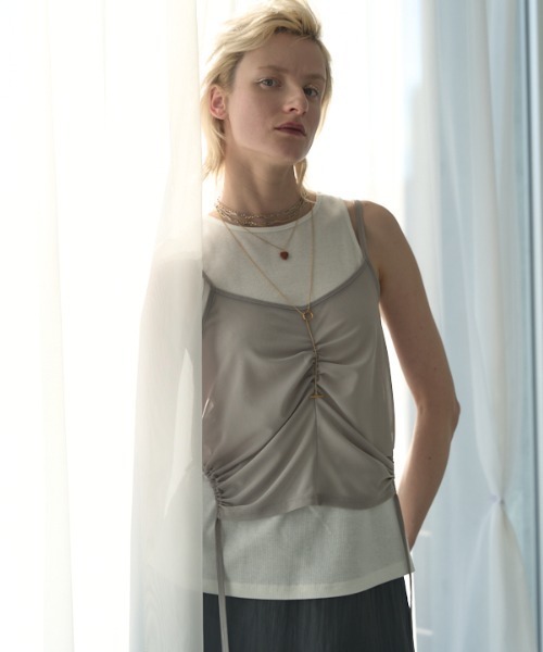 Muel Chic(ミュエルシック)の「Honey set CS ハニーセットカットソー(Tシャツ/カットソー・レディース・モカ/ホワイト系その他/ブラック系その他/グレー系その他/オリーブ系・FREE)」の18枚目の写真