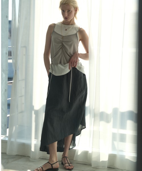 Muel Chic(ミュエルシック)の「Honey set CS ハニーセットカットソー(Tシャツ/カットソー・レディース・モカ/ホワイト系その他/ブラック系その他/グレー系その他/オリーブ系・FREE)」の14枚目の写真