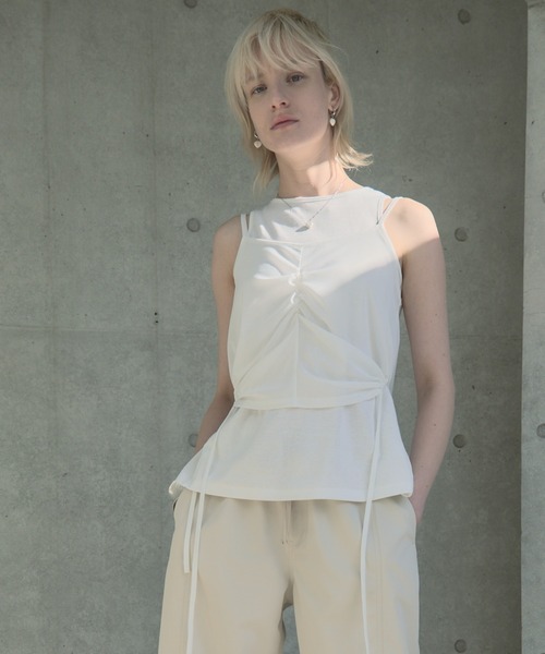 Muel Chic(ミュエルシック)の「Honey set CS ハニーセットカットソー(Tシャツ/カットソー・レディース・モカ/ホワイト系その他/ブラック系その他/グレー系その他/オリーブ系・FREE)」の11枚目の写真