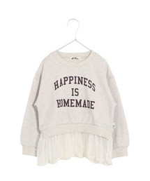 MAKE YOUR DAY | HOMEMADEロゴフリル付きファミリー裏毛トレーナー■150.160cm(スウェット)