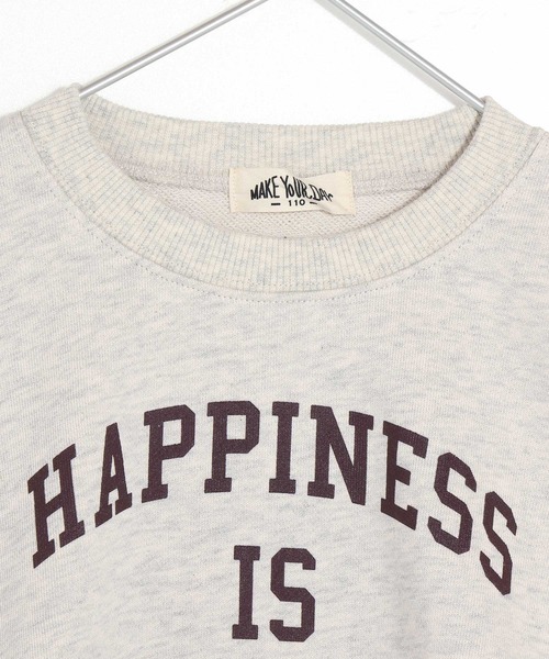 MAKE YOUR DAY（メイクユアデイ）の「HOMEMADEロゴフリル付きファミリー裏毛トレーナー■150.160cm（スウェット・キッズ・ミント/ライトグレー/ブラック・160/150）」の7枚目の写真