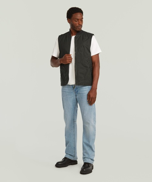 G-STAR(ジースター)の「DUTY CANVAS VEST/ヴィンテージライクウォッシュド加工ダックキャンバスジップアップベスト(ブルゾン・メンズ・ブラウン系その他/ブラック系その他・LARGE/MEDIUM/SMALL)」の10枚目の写真