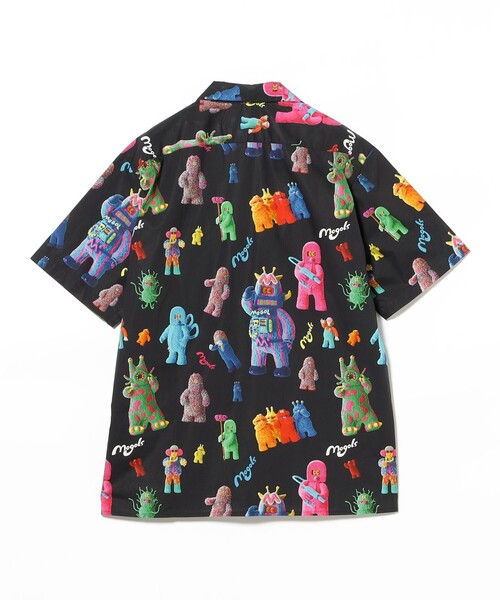 VERSUS パームツリー ゼブラ ボタニカルシャツ シルクシャツ