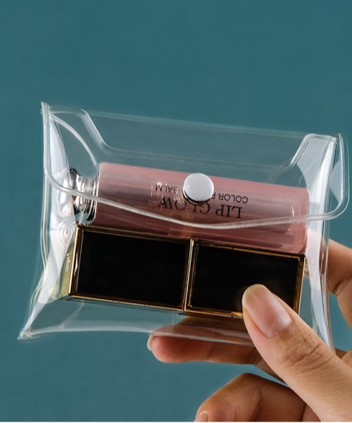 セール】Pochi Pouch/【3サイズ展開】PVC クリア スナップ