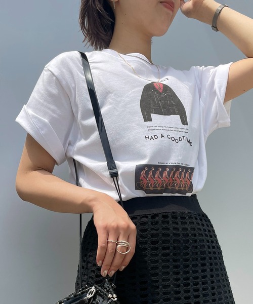 Scrap Book（スクラップブック）の「【ANGE IN DISGUISE】MULTI PRINT（Tシャツ/カットソー・レディース・ピンク/ブラウン/ホワイト系その他・FREE）」の4枚目の写真