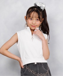 PINKHUNT（ピンクハント）の「PINKHUNT ピンクハント ハーフジップ タンクトップ 0711K（タンクトップ・キッズ）」