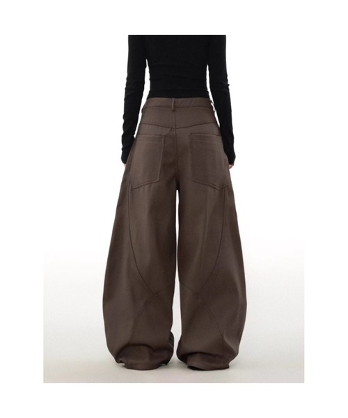 NO WAY(ノーウェイ)の「/カーブワイドパンツ/(その他パンツ・メンズ・ブラック/ブラウン・LARGE/MEDIUM)」の6枚目の写真