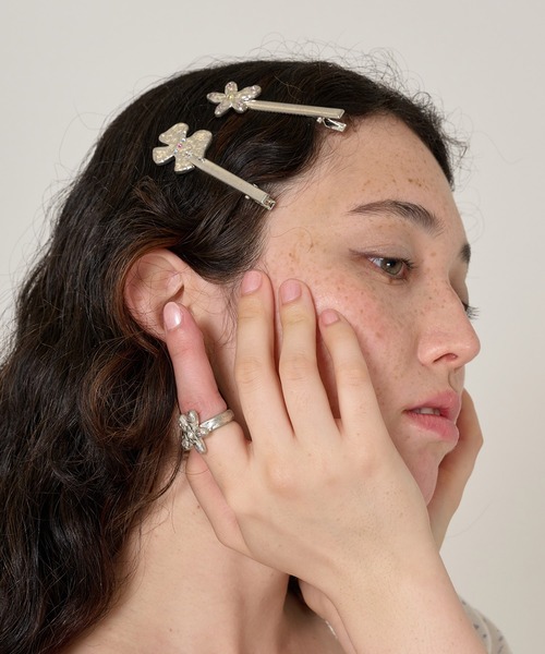 ヴィンテージライク ヘアクリップセット TINA：JOJUN（ヘアピン