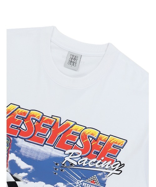 YESEYESEE(イエスアイシー)の「Racing Tee(Tシャツ/カットソー・メンズ・グレー/スカイブルー/ブラック/ホワイト・S/M/L/XL)」の8枚目の写真