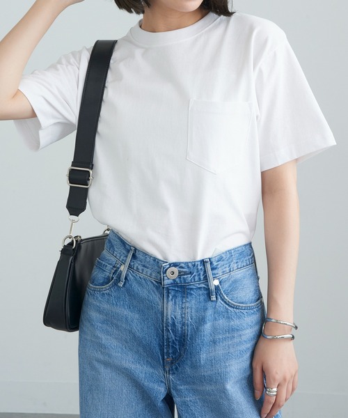 CROSS & STITCH(クロスステッチ)の「【Cross&Stitch】6.2オンス オープンエンドマックスウエイトポケットTシャツ ヘビーウェイト ポケT 厚手 OE1117(Tシャツ/カットソー・メンズ・ホワイト/インディゴブルー/スミクロ/ブラック/アーミー/ヘザーグレー・S/M/L/XL)」の15枚目の写真