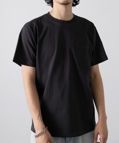 CROSS & STITCH(クロスステッチ)の「【Cross&Stitch】6.2オンス オープンエンドマックスウエイトポケットTシャツ ヘビーウェイト ポケT 厚手 OE1117(Tシャツ/カットソー・メンズ・ホワイト/インディゴブルー/スミクロ/ブラック/アーミー/ヘザーグレー・S/M/L/XL)」の9枚目の写真