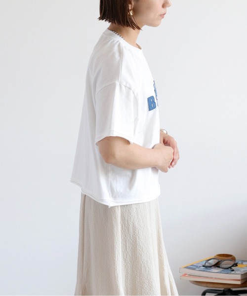cepo(セポ)の「ワッペンロゴショートスリーブTee(Tシャツ/カットソー・レディース・ホワイト系その他/ブラック/オフホワイト・M)」の22枚目の写真