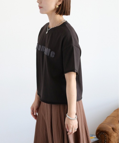 cepo(セポ)の「ワッペンロゴショートスリーブTee(Tシャツ/カットソー・レディース・ホワイト系その他/ブラック/オフホワイト・M)」の13枚目の写真