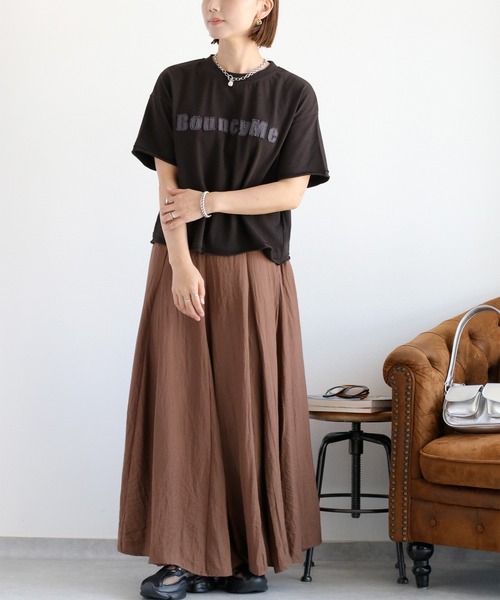 cepo(セポ)の「ワッペンロゴショートスリーブTee(Tシャツ/カットソー・レディース・ホワイト系その他/ブラック/オフホワイト・M)」の9枚目の写真