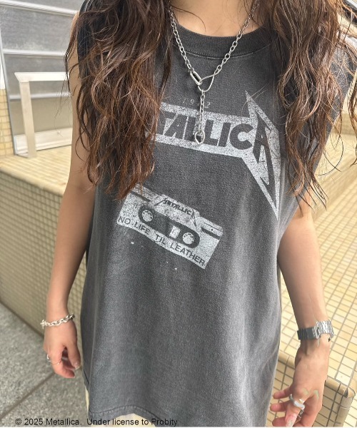 Ameri（アメリ）の「MEDI METALLICA BLK NS TEE（タンクトップ・レディース・ブラック・FREE）」の11枚目の写真