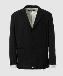 COMME des GARCONS HOMME(R f M\EI)WOOL HERRINGBONE JACKET(e[[hWPbg)