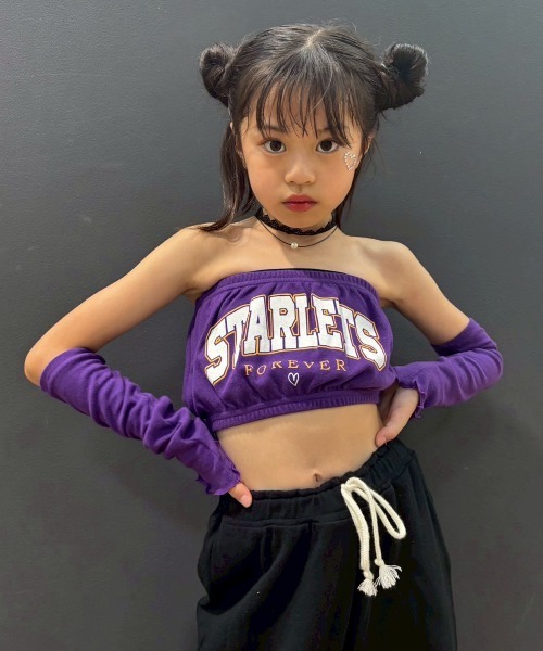 楪@プロフ必読　 ハニーミュー Luv アームカバー付きチョーカートップス 十字架チェーンチョーカーアームウォーマーリブトップス