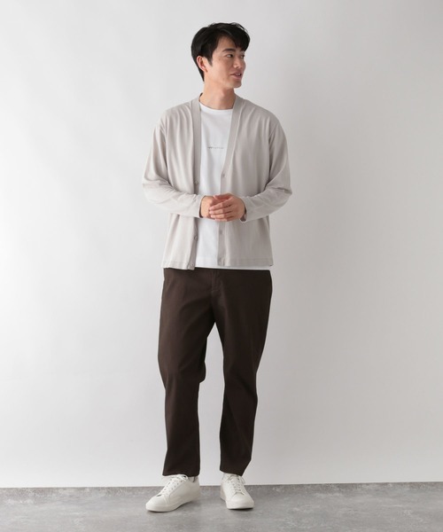 GLOBAL WORK（グローバルワーク）の「コーデュロイライクイージーパンツ/572361（スラックス・メンズ・ブラウン/ベージュ/ブラック・L/M/S/XL）」の8枚目の写真