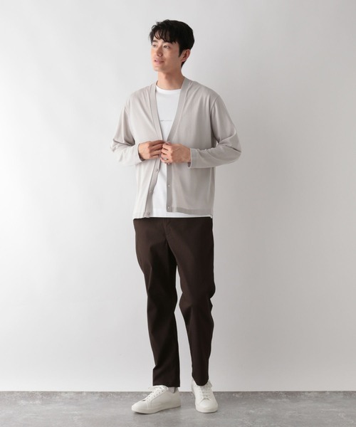 GLOBAL WORK（グローバルワーク）の「コーデュロイライクイージーパンツ/572361（スラックス・メンズ・ブラウン/ベージュ/ブラック・L/M/S/XL）」の9枚目の写真