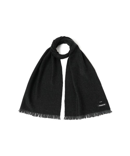 BEAMS（ビームス）の「カシミヤ ２トーン マフラー（マフラー・メンズ・チャコールグレー/ネイビー/ブラック・ONE SIZE）」の6枚目の写真