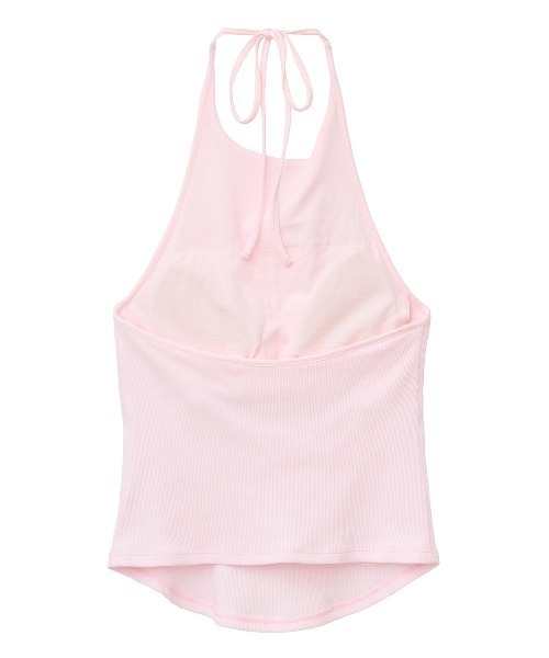 セール】HALTER NECK CUP IN RIB TOPS（Tシャツ/カットソー）｜CLANE